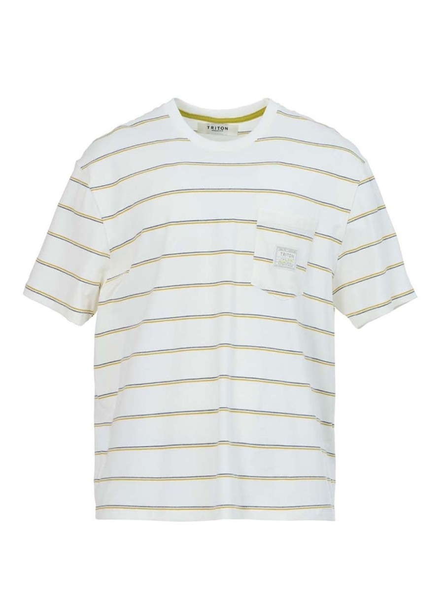 T-Shirt | Triton Striped T-Shirt With Pocket