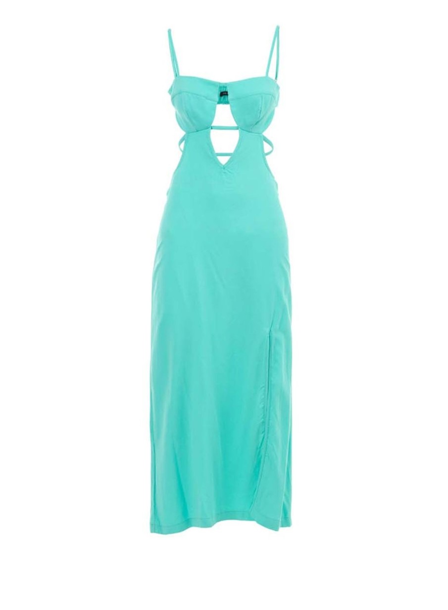 Dress | Triton Halter Dress With Astro Elastic