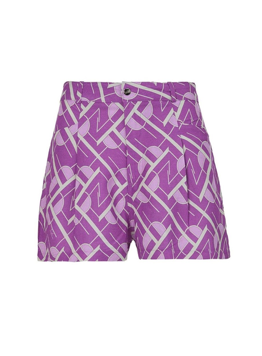 Shorts | Triton Printed Linen Shorts