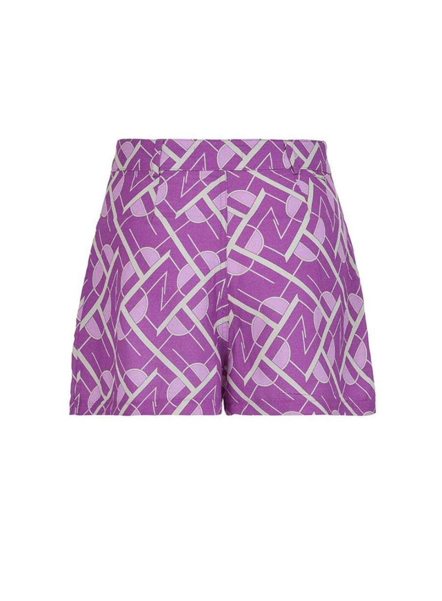 Shorts | Triton Printed Linen Shorts