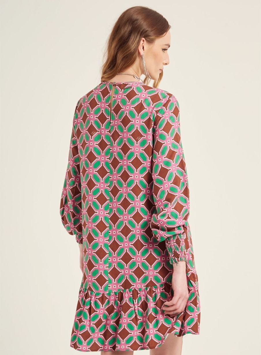 Dress | Triton Wide Pattern Dress