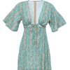 Dress | Triton Linen Dress With Fluid Sleeves