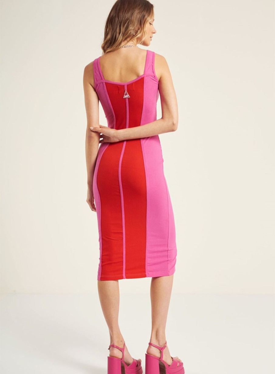 Dress | Triton Ribbed Slim Midi Dress