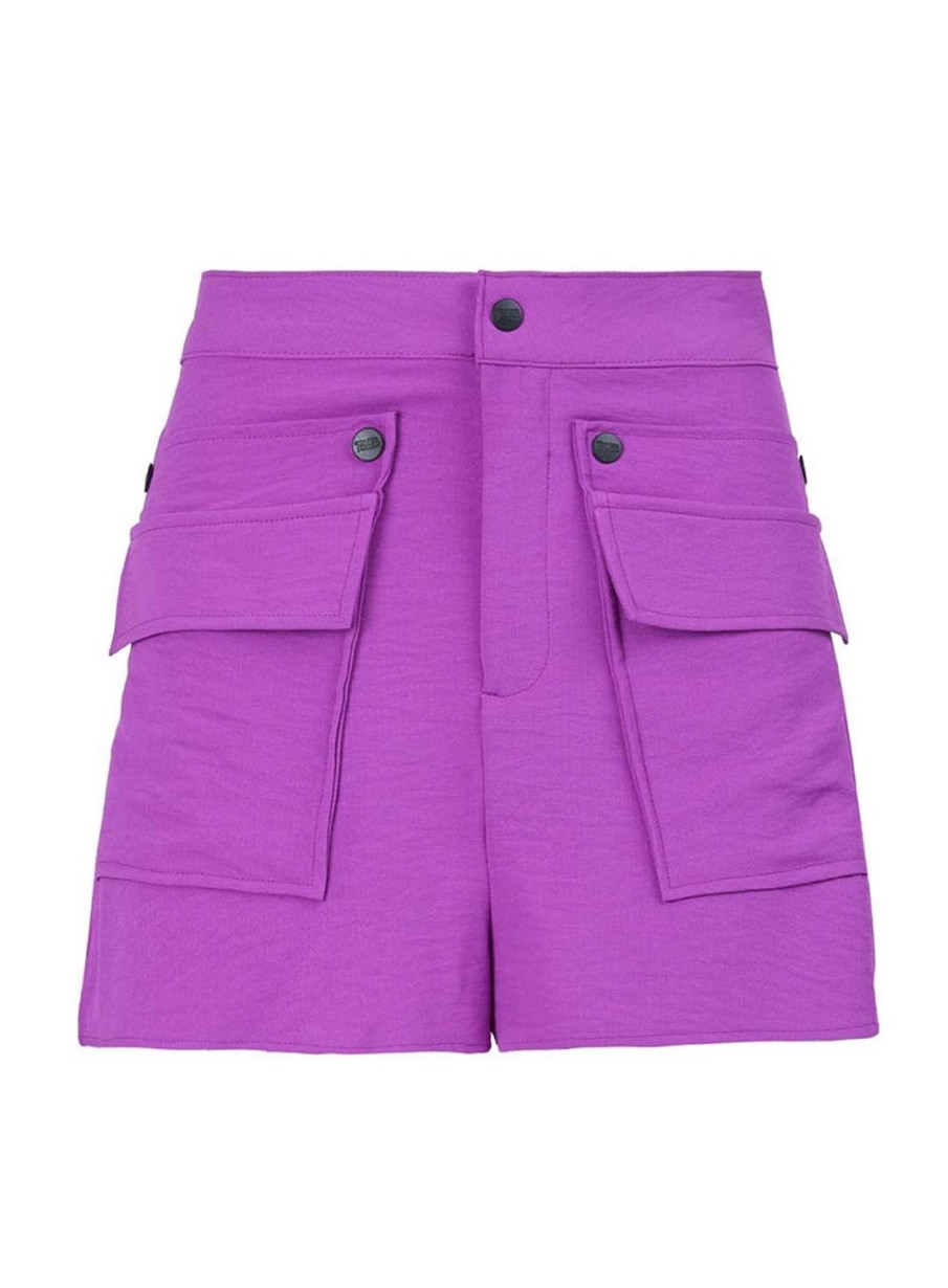 Shorts | Triton High Waist Shorts With Pockets