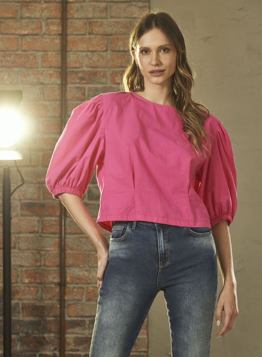 Blouse | Triton Wide Blouse With Ruffles