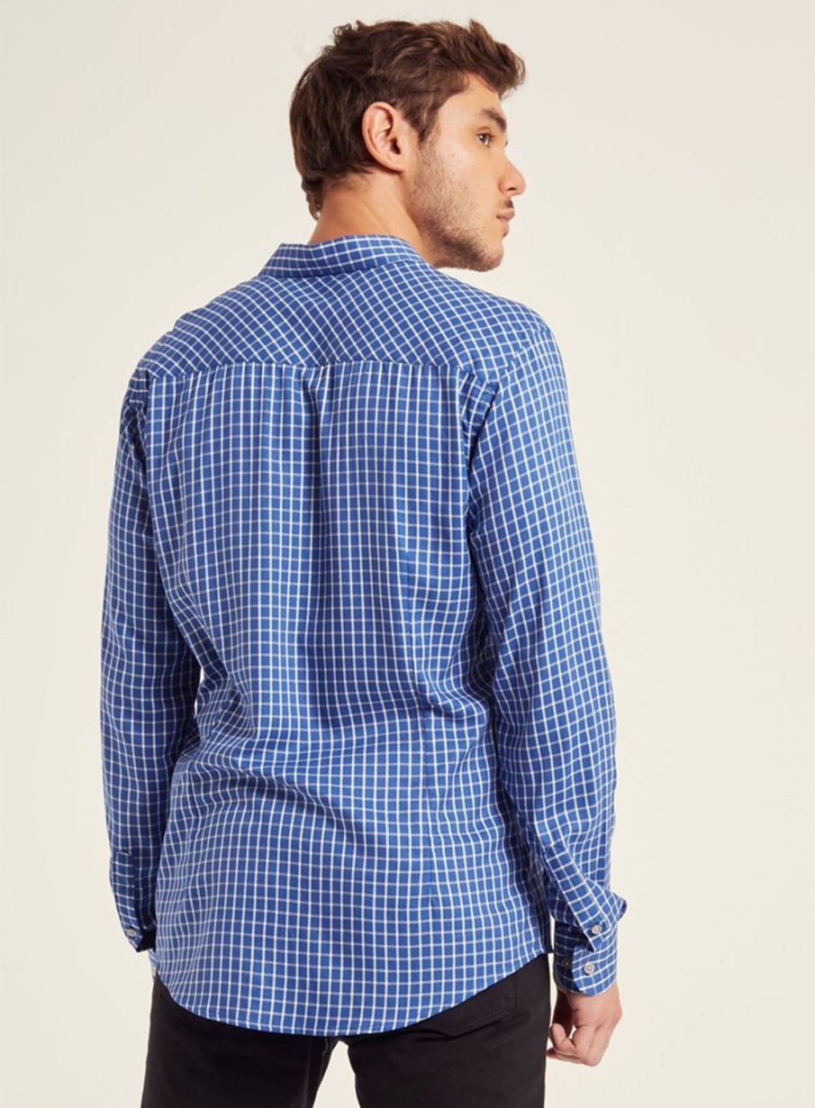 Shirt | Triton Men'S Slim Checkered Shirt