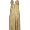 Dress | Triton Midi Dress With Metallic Asymmetrical Strap