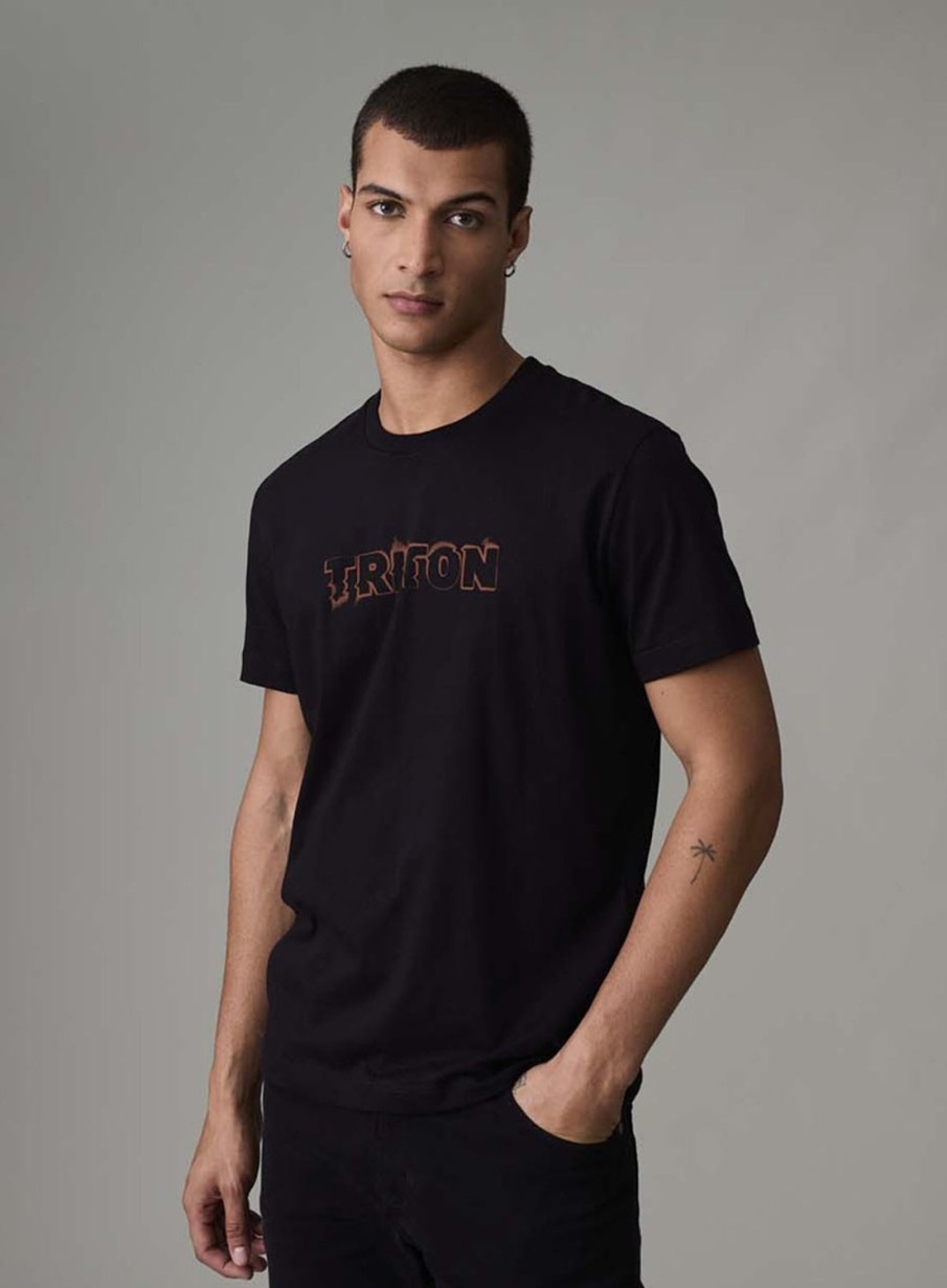 T-Shirt | Triton Men'S T-Shirt With Print