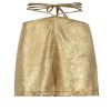 Shorts | Triton Straight Shorts With Metallic Tie