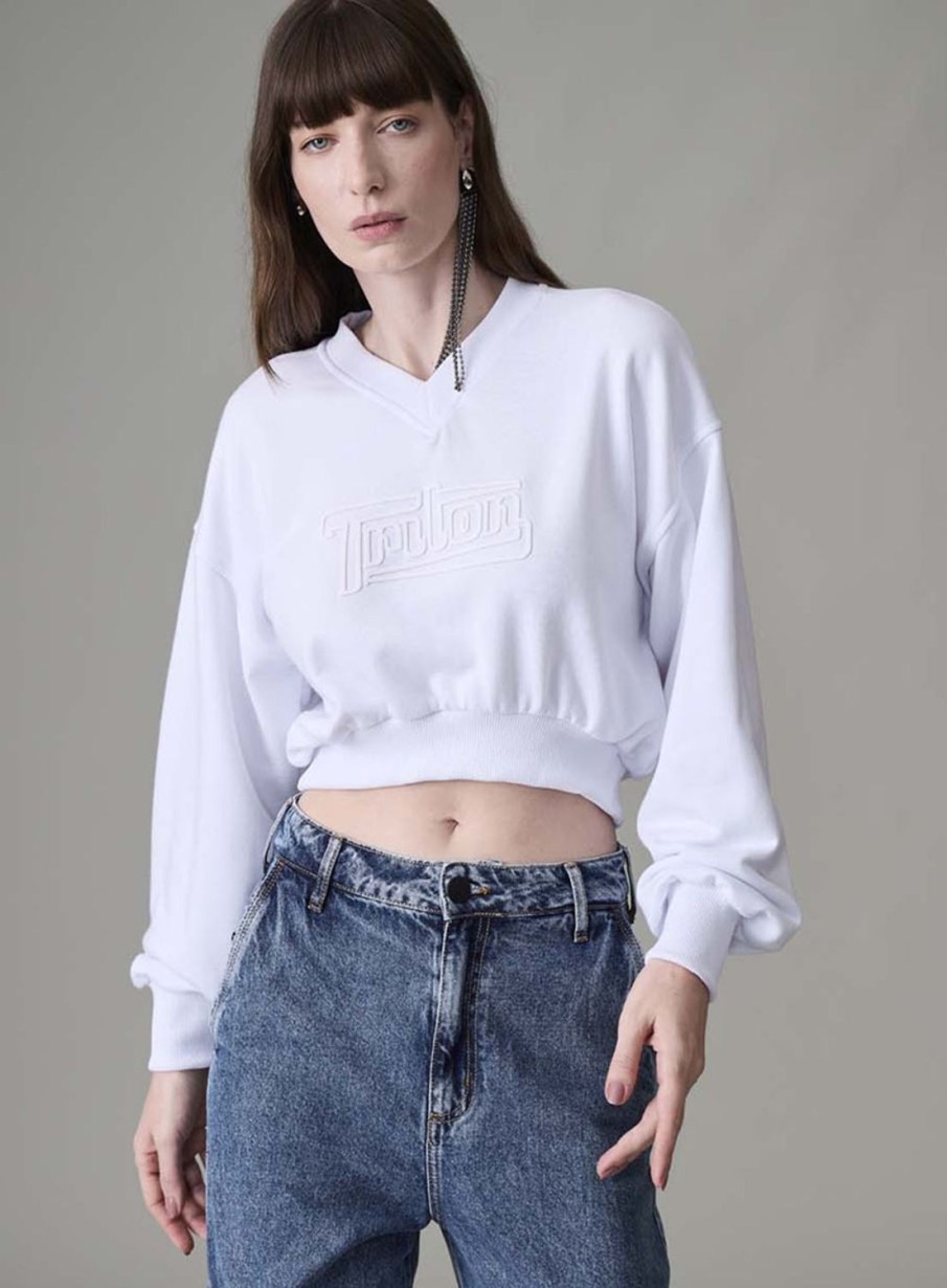 Blouse | Triton Cropped Sweatshirt