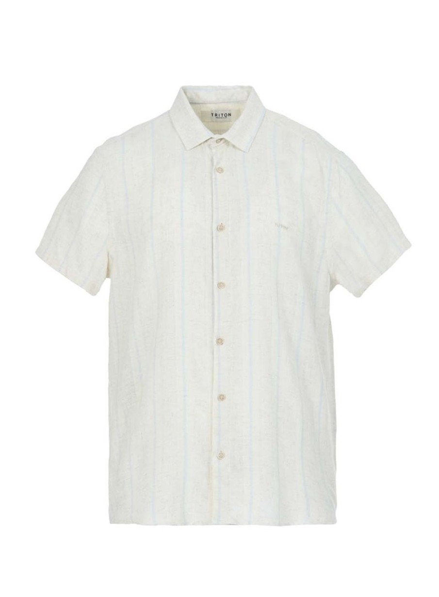 Shirt | Triton Resort Striped Linen Shirt