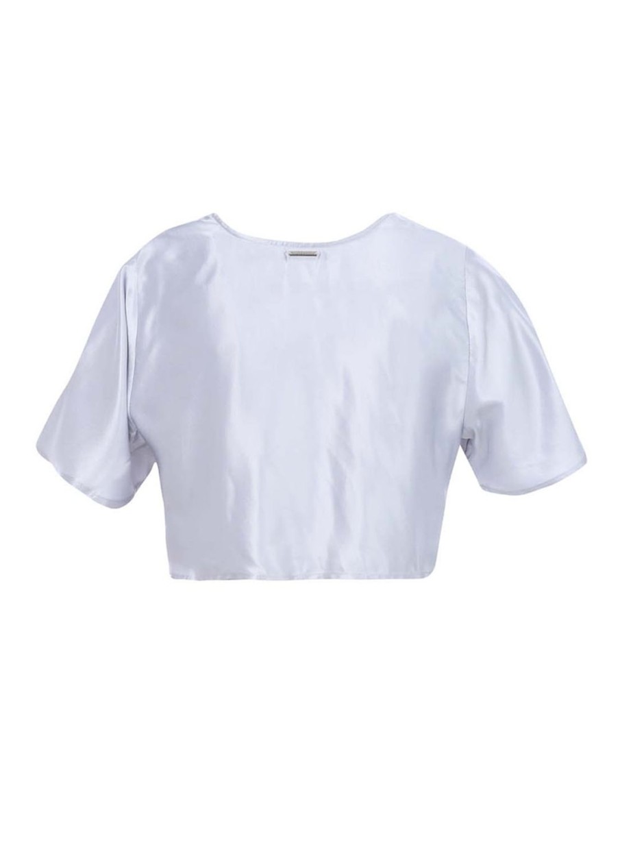 Blouse | Triton Short Sleeve Cropped Blouse