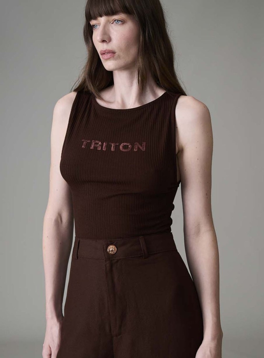 Regatta | Triton Ribbed Tank Top With Logo