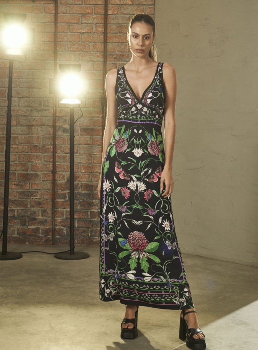 Dress | Triton Night Flowers Straight Dress